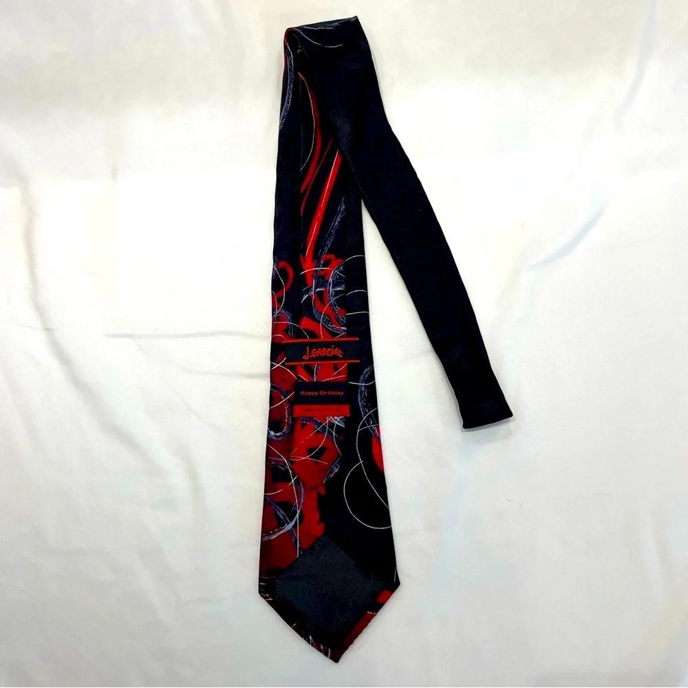 J. Garcia “Happy Birthday” Silk Tie Collection Fifty-Six‎ Retro Unique Colorful